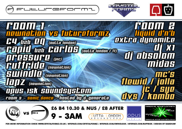 New Nation vs. Future Formz flyer